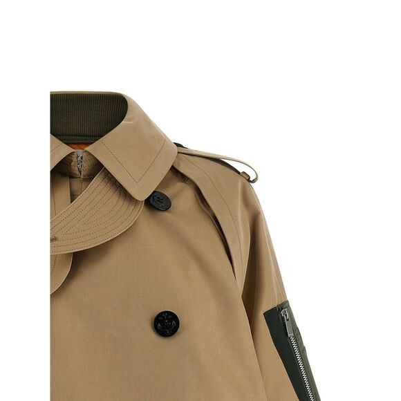 Sacai Women Double Layer Trench Coat - Picture 3 of 5